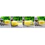 erioctry 6PCS 100ml 3.5oz Empty Refillable Plastic Face Cream Eye Shadow Jar Container Pot Lip Balm Lotion Storage Make-up Cosmetic Jars Bottle Case Holder with Inner Pad (Yellow)
