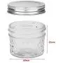 VERONES Essigflaschen, 4 oz Jellygläser mit Einteiligen Deckeln, Ideal für Marmelade, Honig, Hochzeitsschuhe, Babybrei, DIY Magnet Gewürzgläser, 40 Stück