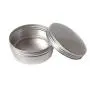 12 Stück Elandy 60 ml/60 g (2 oz) Silberne Aluminiumdosen Runder Leerraumbehälter für Kosmetik-Proben mit feststellbarem Twist-Deckel/Kappe für Lippenbalsam, Make-up, Lidschatten, Puder