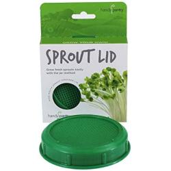 Handy Pantry Sprouting Jar Strainer Lid, BPA Free | Fits Wide Mouth Mason Jars | For Growing Sprouts & Other Uses, 4 Pack