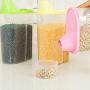 Lome123 Transparent Plastic Sealed Fresh-keeping Food Storage Container Storage Jar