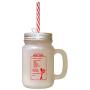 Red Golden Buttermilk Pancakes Kitchen Recipe Frosted Glass Mason Jar With Straw