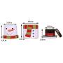 Ozzptuu Three-Layer Iron Christmas Candy Storage Jar Removable Santa Snowman Sugar Candy Case Box for Christmas Gift Decoration (Snowman)