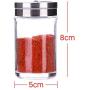DUDDP Storage Spice lar set Kitchen Seasoning Jar, Rotating Hole Glass Seasoning Bottle, Spice Jars Reusable, Sealed Moisture Proof (Color : Green)