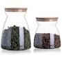 YILUYC Glass Sealed Cans, Sealed Food Storage Containers with Lids for Storing Dried Fruits, Tea, Coffee, Etc. to Keep Food Dry and Fresh