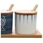 Mini Spice Jars Ceramic kitchen seasoning jar set creative home spice box