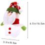 Artibetter Christmas Candy Jar Christms Favor Box with Santa Claus Doll Star Shape Christmas Food Storage Container for Cookies