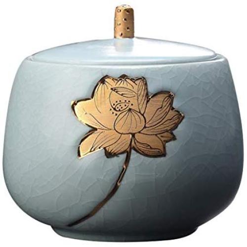Keramik Home Decor Behältnis mit Deckel für Hotelzimmer Dekoration, Keramikbehälter als Geschäftspuzzle und dekorative Accessoires (Farbe: Natur, Größe: 111115cm)