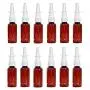 12 Stück (30 ml/1 oz) Amberrunde Leere Kunststoff Nasensprayflaschen mit Drucksprühkopf, wiederbefüllbar, tragbar, feiner Zerstäuber, Behälter, Topf, Reise-Sub-Bottling für Kolloid Silber Salzhaltige Lösungen