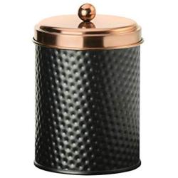 Amici Home Collection, 7CDI031S2R, Ashby Copper Metal Storage Canister, Set of 2, 38 ounces each, Medium, Black/Gold