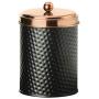 Amici Home Collection, 7CDI031S2R, Ashby Copper Metal Storage Canister, Set of 2, 38 ounces each, Medium, Black/Gold