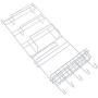 Kitchen Food Storage Jar Airtight Food Storage Kitchen Glass Jar Moisture-Proof Home Multi-Purpose Jam Bottle Cruet Folding Refrigerator Rack Side Wall Storage Rack