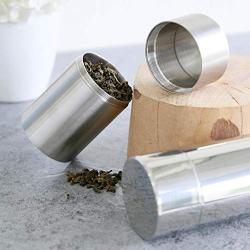 Stainless Steel Coffee Tea Canister Spice Cruet Herb Jar Toothpick Holder