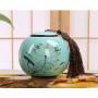 Cool Lemon Chinese Lotus Orchid Ceramic Tea Canister/Tea Tins Containers/Tea Pot/Tea Candy Storage/Seal Jar Business Wedding Gifts