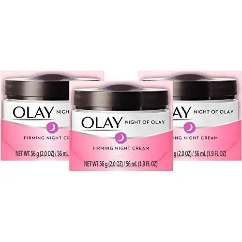 Olay Nachtpflege Straffende Creme 56 ml (3er-Pack) (Verpackung kann abweichen)