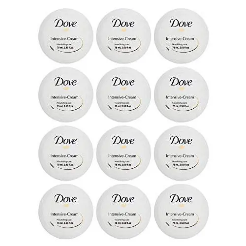Dove Intensive Cream Nourishing Care Dry Skin Moisturizer 75ml 2.53oz (12-Pack)