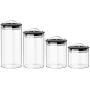 Glass Sealed Jars, Kitchen Household Grain Storage Tanks, Storage Spices/Pasta/Oatmeal/Coffee Beans