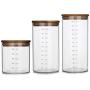 Glass Sealed Jars, Kitchen Household Grain Storage Tanks, Storage Of Spices/Coffee Beans/Oatmeal/Snacks