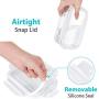 Bayco Glass Meal Prep Containers, [6 Pack, 22oz | 2.7cups] Glass Food Storage Containers with Lids, Airtight Glass Bento Boxes, BPA Free & FDA Approved & Leak Proof (6 lids & 6 Containers)