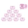 100Pcs Pink Refillable Empty DIY Cosmetic Pot Jars Case Diamond-shape Sample Bottles Vials Container for Eye Shadow Nails Powder Jewelry Makeup Cream Lotion Storage Travel Small Jar (3G)