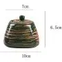 Ensemble de petits pots d'épices en céramique, ustensiles de cuisine japonais peints à la main, boîte pour la maison. Ensemble de petits pots d'épices en céramique, ustensiles de cuisine japonais peints à la main, boîte pour la maison.