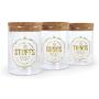 Fred STASHED Glass Storage Jars, Set of 3, Assorted - 5186710