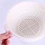 Wesoky Multi functional Double Layer Detachable Draining Basket Kitchen Storage Colanders
