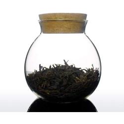 Unihom - Glass Jar, Tea / Coffee / Sugar / Pepper Canister with Cork Lid - (Set of 1, Petrela 400ml)