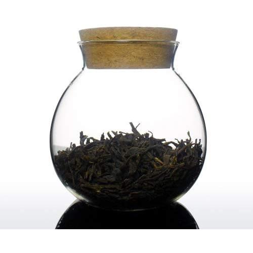 Unihom - Glass Jar, Tea / Coffee / Sugar / Pepper Canister with Cork Lid - (Set of 1, Petrela 400ml)