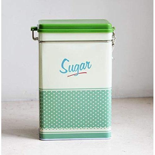 Containers Jars Pots Kitchen Square Tea Coffee Canisters Storage Mini Containers Jars Pots -Green