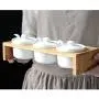 Bouteille de Condiment/Récipient de Conservation Alimentaire en Céramique avec Bouchon en Bambou – Design Moderne Blanc – Canister de Conservation pour Thé, Café, Épices, etc. Bouteille de Condiment/Récipient de Conservation Alimentaire en Céramique avec Bouchon en Bambou – Design Moderne Blanc – Canister de Conservation pour Thé, Café, Épices, etc.