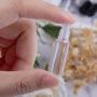 XINGZI 10PCS 1.2ML Mini Empty Clear Plastic Lip Gloss Tubes Refillable Lip Balm Bottles with Rubber Inserts DIY Lipstick Container Vials for Lip Samples Travel (Silver Lid)