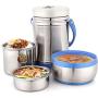 Thermos Food Jar Thermos Stainless Food Flask 2000ml,Leakproof Vacuum Insulated Food Containers Lunch Box,Storage Bag,Handle,Keep Hot 24 Hours (Color : No Bag)