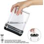 Airtight Food Storage Containers - MCIRCO 7 Pieces BPA Free Plastic Containers with Upgraded Durable Lids - for Kitchen Organization and Storage, Include 20 Labels, 1 Marker and 9 Measuring Tools