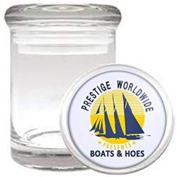 Boats & Hoes Step Bros Funny Medical Odorless Glass Jar