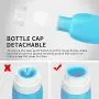 GESPERT 3oz Silicone Travel Sized Squeeze Bottle TSA Approved Leak Proof for Toiletries Shampoo Lotion, Small Cream Jar Cosmetic Container (8 Pack Travel Accessories Set)