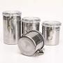 Stainless Steel Airtight Sealed Canister Coffee Flour Sugar Tea Container Storage Jar,Xl