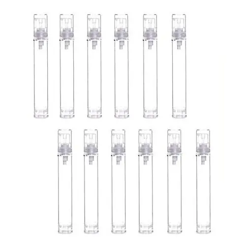 12PCS Transparent Vacuum Emulsion Pump Lotion Bottle Cream Jar Ficial Cleanser Reusable Container Foundation Travel Packed Shampoo Container(15ML / 0.5OZ) 12PCS Transparent Vacuum Emulsion Pump Lotion Bottle Cream Jar Ficial Cleanser Reusable Container Foundation Travel Packed Shampoo Container(15ML / 0.5OZ)