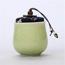 Food Storage Tanks Ceramic Jars Tea Cans Ceramic Kitchen Storage Jars Can Hold Spices, Candles, Candies (2Pcs) 6.58Cm