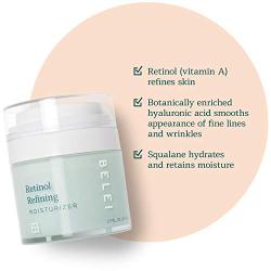 Belei by Amazon: Retinol Vitamin A Refining Moisturizer, Fragrance Free, Paraben Free, 1.7 Fluid Ounce (50 mL)