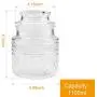 Glas Lebensmittel-Aufbewahrungskannen mit festen Deckeln für Küche oder Badezimmer – Lebensmittel, Kekse, Cracker Aufbewahrungsvasen – 35 oz (Set of 6)