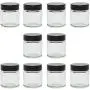 Bocal en verre Viva Housewares avec couvercle, différentes tailles/quantités, transparent, 30 ml Bocal en verre Viva Housewares avec couvercle, différentes tailles/quantités, transparent, 30 ml
