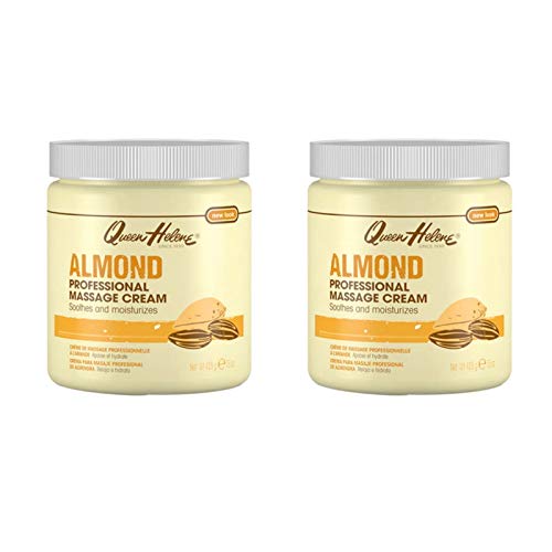 Queen Helene Jar Cream Almond Massage 15 Ounce (443ml) (2 Pack)