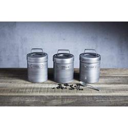 KitchenCraft Sugar Container Industrial Kitchen 11x16,5cm, 10.5 x 11 x 17 cm, Grey