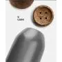 SINBROL Kitchen Food Storage Containers Creative Ceramic Jar,3-Piece Food Storage Tanks Grains Sealed Cans Tea Cans Household, Wood Lids,Salt Sugar Pepper Spice Coffee Canister Cookies
