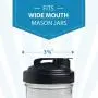 reCAP P-W-BLCK4 Jars, Wide Mouth, Black reCAP P-W-BLCK4 Jars, Wide Mouth, Black