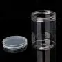 XISAOK 7.5cm OD Clear Strong PET Round Food Storage Container Jar Sealed with Clear Lid XISAOK 7.5cm OD Clear Strong PET Round Food Storage Container Jar Sealed with Clear Lid