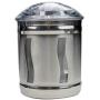 Stainless Steel Window Airtight Kitchen Coffee Canister Container Storage Holder
