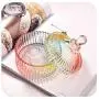 Retro-Quadratischer Zuckerglasbehälter, Bernsteinglas, Lebensmittelbehälter, Süßigkeitenbox, Geschenkbox, Schmuckschatulle, für Küche, Partydekoration, B 13x10cm