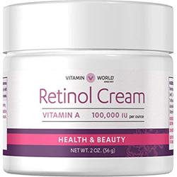 Vitamin World Retinol Cream, 2 oz, A 100,000 IU per oz